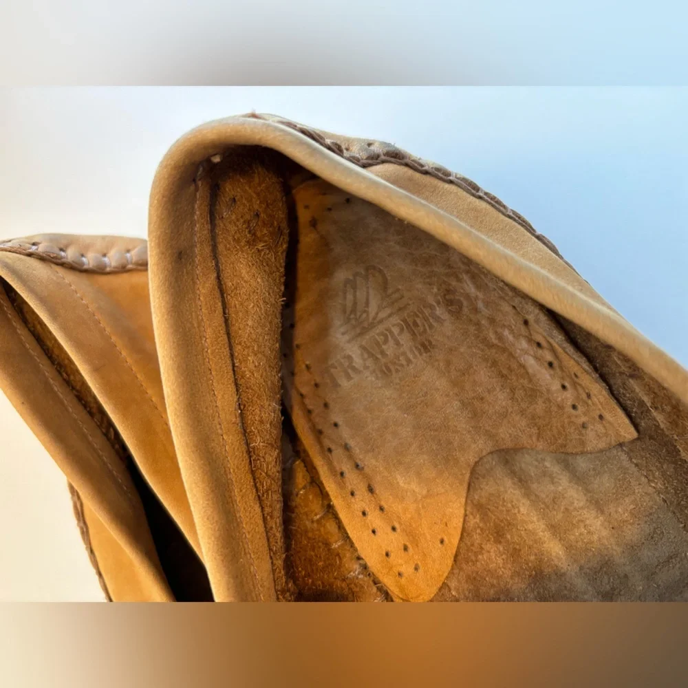 FINAL! NWOT! MEN’S GENUINE LEATHER SUEDE WHIP STITCHED MOCCASIN LOAFER SHOES - Picture 6 of 9